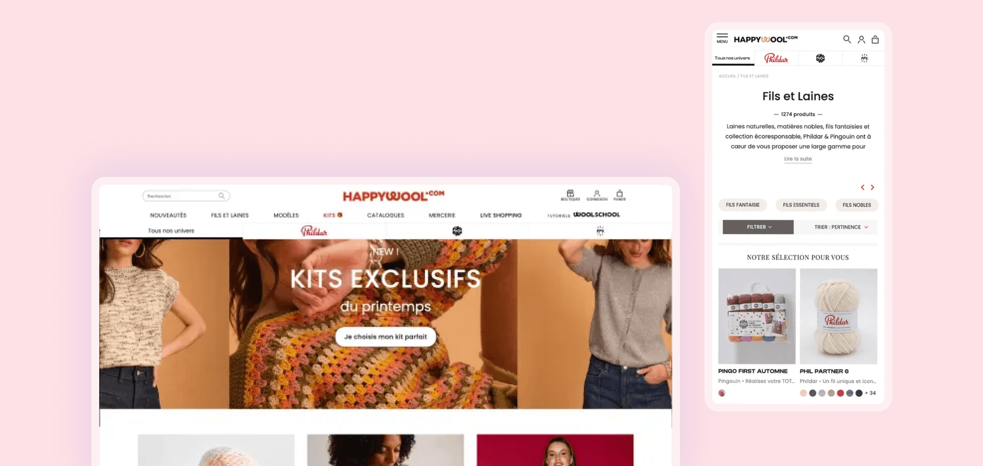 ecommerce Phildar — Happywool